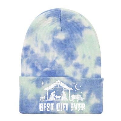 Best Ever Christmas Jesus Nativity Scene Christian Tie Dye 12in Knit Beanie