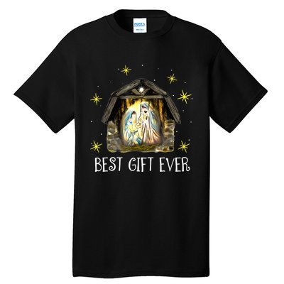 Best Ever Christmas Cool Jesus Nativity Scene Christian Tall T-Shirt