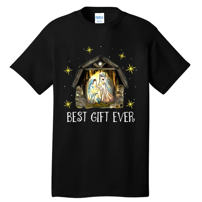 Best Ever Christmas Cool Jesus Nativity Scene Christian Tall T-Shirt