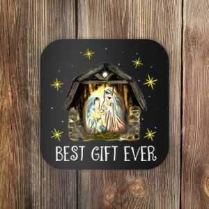 Best Ever Christmas Cool Jesus Nativity Scene Christian Coaster