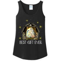 Best Ever Christmas Cool Jesus Nativity Scene Christian Ladies Essential Tank