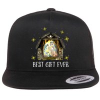 Best Ever Christmas Cool Jesus Nativity Scene Christian Flat Bill Trucker Hat