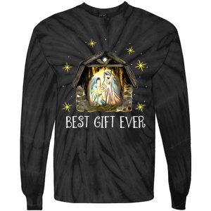 Best Ever Christmas Cool Jesus Nativity Scene Christian Tie-Dye Long Sleeve Shirt