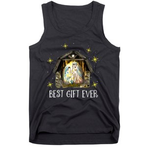 Best Ever Christmas Cool Jesus Nativity Scene Christian Tank Top