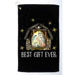 Best Ever Christmas Cool Jesus Nativity Scene Christian Platinum Collection Golf Towel