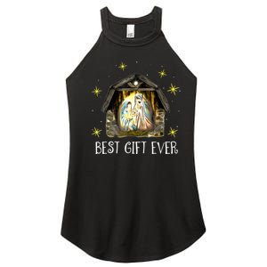 Best Ever Christmas Cool Jesus Nativity Scene Christian Women's Perfect Tri Rocker Tank