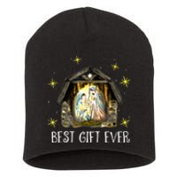 Best Ever Christmas Cool Jesus Nativity Scene Christian Short Acrylic Beanie