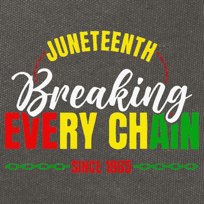 Break Every Chain Juneteenth Proud Black History  Pride Cotton Canvas Backpack