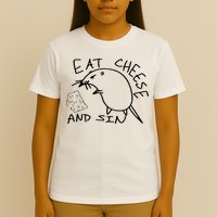 Buy Eat Cheese And Sin Funny Rat T-Shirt