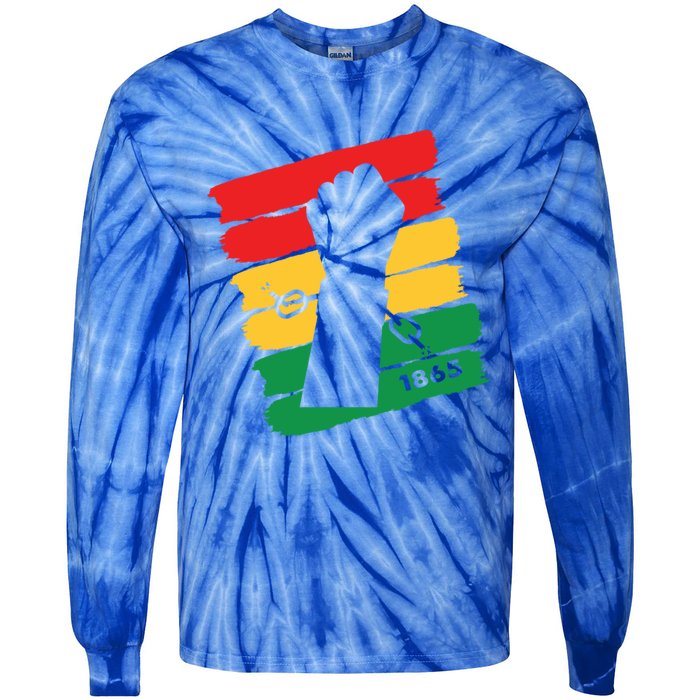 Break Every Chains Junenth Celebrate Freedom Day Gift Tie-Dye Long Sleeve Shirt