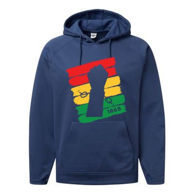 Break Every Chains Junenth Celebrate Freedom Day Gift Performance Fleece Hoodie