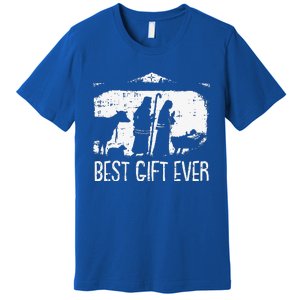 Best Ever Christmas Cool Jesus Nativity Scene Christian Premium T-Shirt