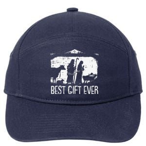 Best Ever Christmas Cool Jesus Nativity Scene Christian 7-Panel Snapback Hat