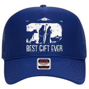 Best Ever Christmas Cool Jesus Nativity Scene Christian High Crown Mesh Back Trucker Hat