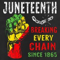 Breaking Every Chain Since 1865 Juneteenth Freedom Adult Drive Performance Visor