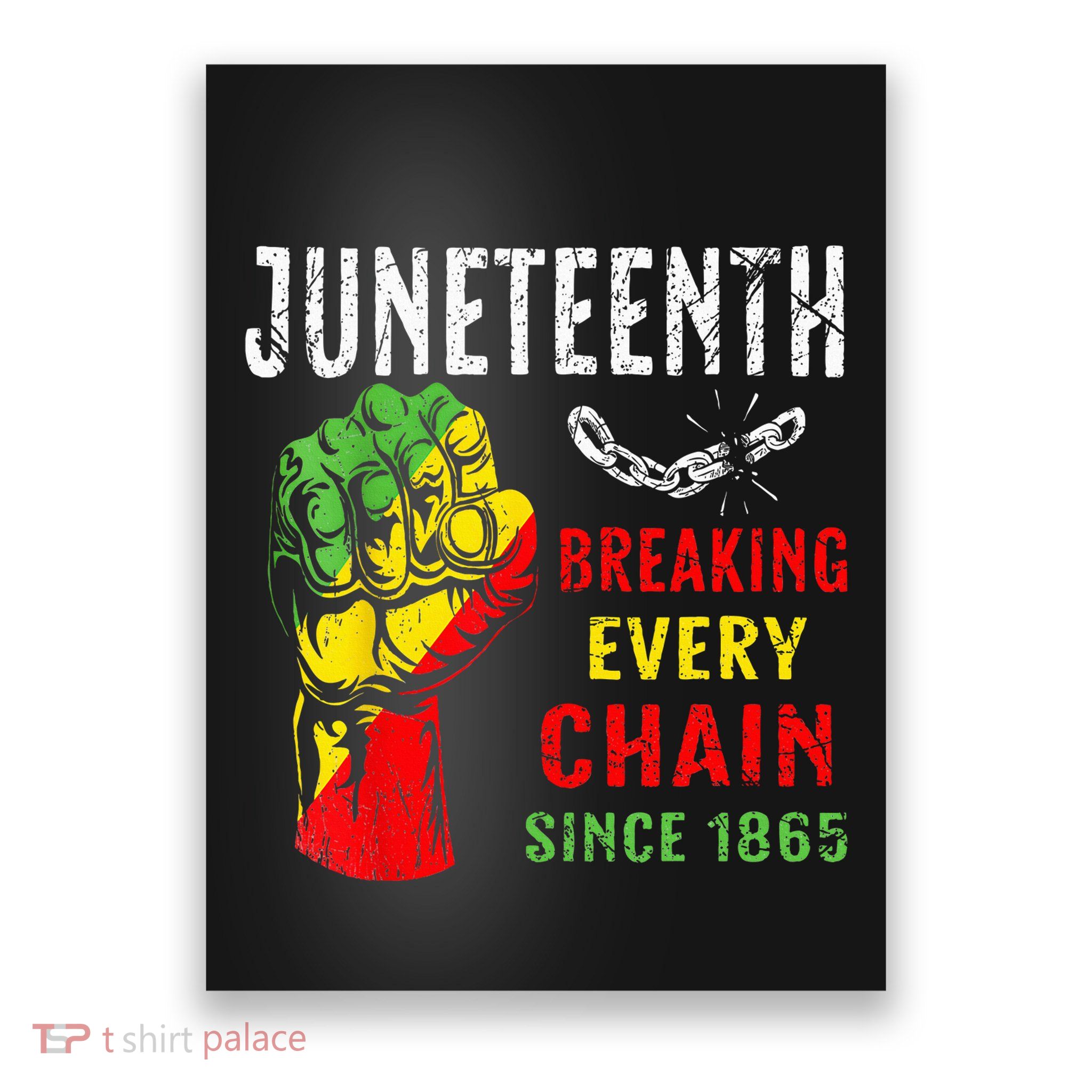 Breaking Every Chain Since 1865 Juneteenth Freedom Poster