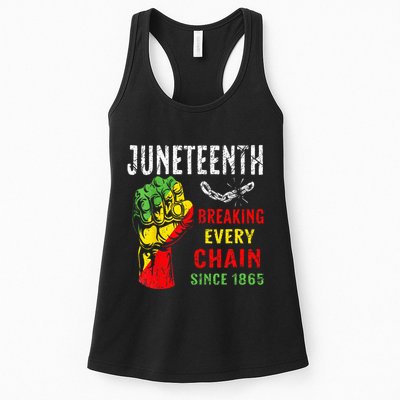 Breaking Every Chain Since 1865 Juneteenth Freedom Womens Tank Top