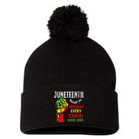 Breaking Every Chain Since 1865 Juneteenth Freedom Pom Pom 12in Knit Beanie