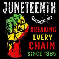 Breaking Every Chain Since 1865 Juneteenth Freedom Pom Pom 12in Knit Beanie