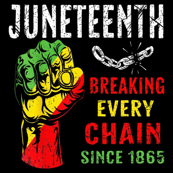 Breaking Every Chain Since 1865 Juneteenth Freedom Pom Pom 12in Knit Beanie