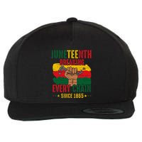 Breaking Every Chain Since 1865 Juneteenth Freedom Wool Snapback Cap
