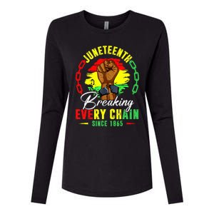 Breaking Every Chain Since 1865 Juneteenth Freedom Womens Cotton Relaxed Long Sleeve T-Shirt