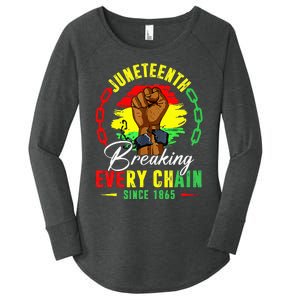 Breaking Every Chain Since 1865 Juneteenth Freedom Women's Perfect Tri Tunic Long Sleeve Shirt