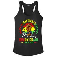 Breaking Every Chain Since 1865 Juneteenth Freedom Ladies PosiCharge Competitor Racerback Tank