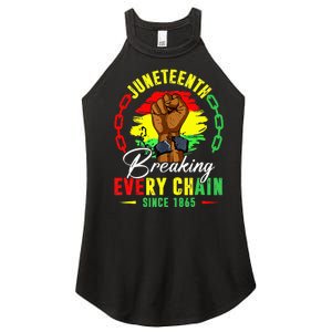 Breaking Every Chain Since 1865 Juneteenth Freedom Women's Perfect Tri Rocker Tank