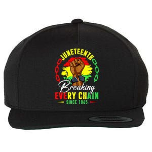 Breaking Every Chain Since 1865 Juneteenth Freedom Wool Snapback Cap