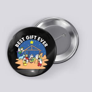 Best Ever Christmas Jesus Nativity Scene Christian Xmas Button