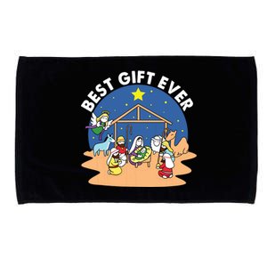 Best Ever Christmas Jesus Nativity Scene Christian Xmas Microfiber Hand Towel