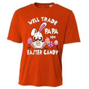 Bunny Eat Chocolate Eggs Will Trade Papa For Easter Candy Funny Gift Cooling Performance Crew T-Shirt