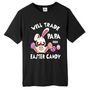 Bunny Eat Chocolate Eggs Will Trade Papa For Easter Candy Funny Gift Tall Fusion ChromaSoft Performance T-Shirt