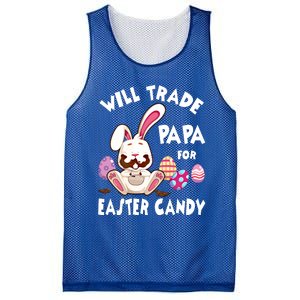 Bunny Eat Chocolate Eggs Will Trade Papa For Easter Candy Funny Gift Mesh Reversible Basketball Jersey Tank