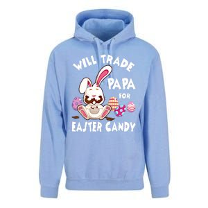 Bunny Eat Chocolate Eggs Will Trade Papa For Easter Candy Funny Gift Unisex Surf Hoodie