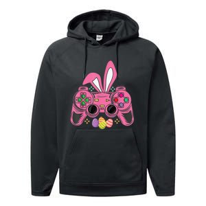 Bunny Eggs Costume Easter Day Gaming Video Game Performance Fleece Hoodie