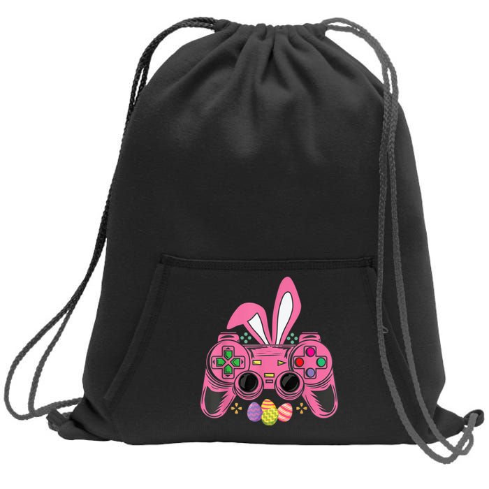 Bunny Eggs Costume Easter Day Gaming Video Game Sweatshirt Cinch Pack Bag