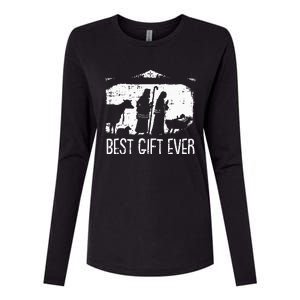 Best Ever Christmas Cool Jesus Nativity Scene Christian Womens Cotton Relaxed Long Sleeve T-Shirt