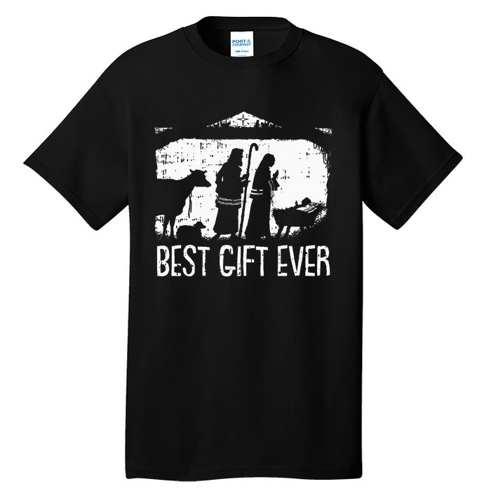 Best Ever Christmas Cool Jesus Nativity Scene Christian Tall T-Shirt