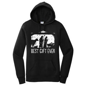 Best Ever Christmas Cool Jesus Nativity Scene Christian Women's Pullover Hoodie