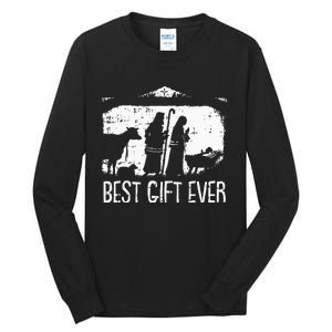 Best Ever Christmas Cool Jesus Nativity Scene Christian Tall Long Sleeve T-Shirt