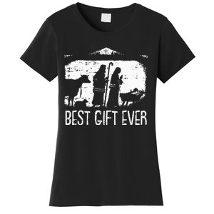 Best Ever Christmas Cool Jesus Nativity Scene Christian Women's T-Shirt