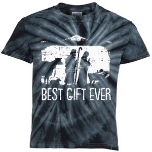 Best Ever Christmas Cool Jesus Nativity Scene Christian Kids Tie-Dye T-Shirt