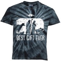 Best Ever Christmas Cool Jesus Nativity Scene Christian Kids Tie-Dye T-Shirt