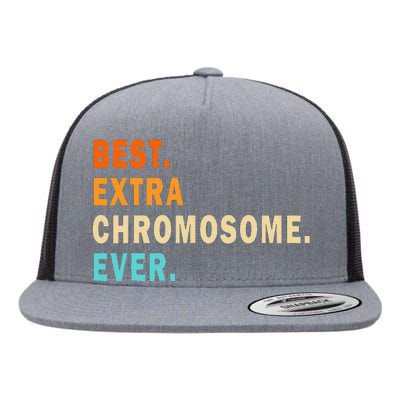 Best Extra Chromosome Ever Down Syndrome Awareness Vintage Flat Bill Trucker Hat