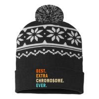 Best Extra Chromosome Ever Down Syndrome Awareness Vintage USA-Made Snowflake Beanie