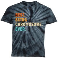 Best Extra Chromosome Ever Down Syndrome Awareness Vintage Kids Tie-Dye T-Shirt