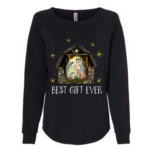 Best Ever Christmas Cool Jesus Nativity Scene Christian  Womens California Wash Sweatshirt