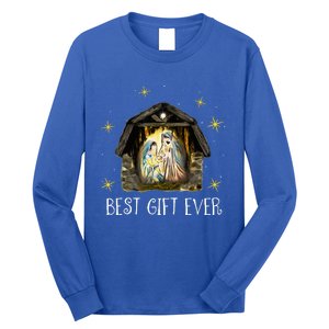 Best Ever Christmas Cool Jesus Nativity Scene Christian  Long Sleeve Shirt